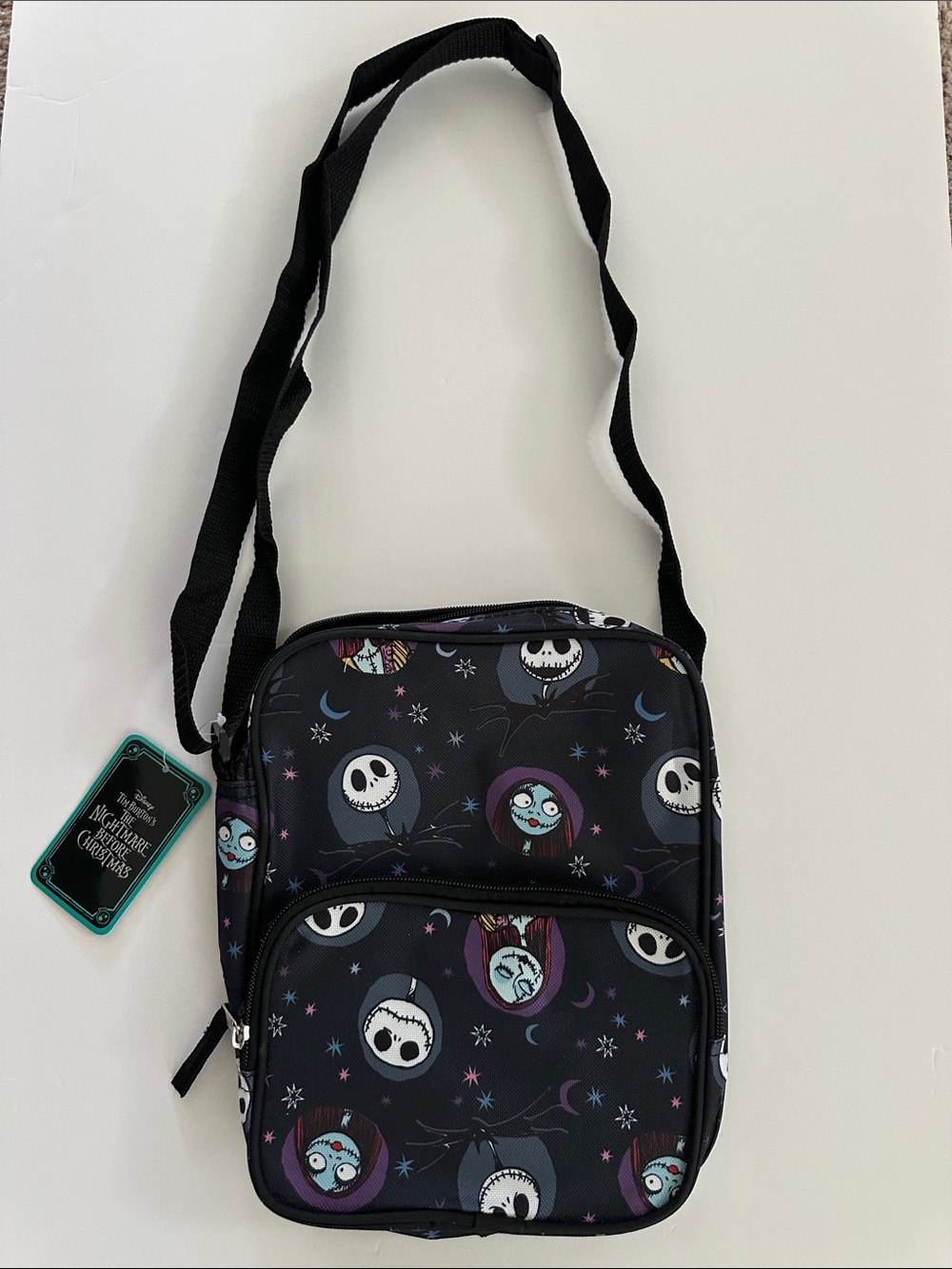 Nightmare Before Christmas Jack Skellington and Sally Crossbody Bag Purse